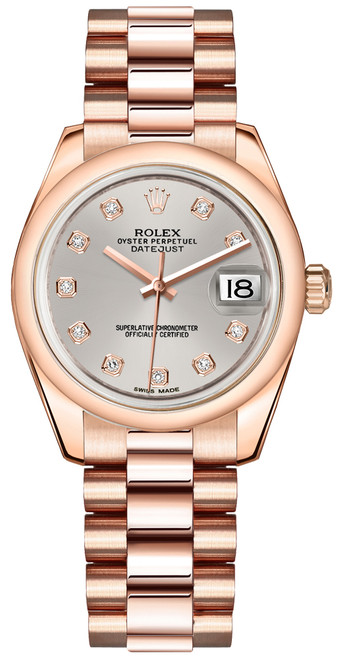 ROLEX Datejust 31 18K Rose Gold Watch 178245F-0016 Image 1