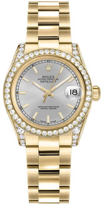 ROLEX Datejust 31 Silver Dial Diamond Women'S Watch 178158-0087 Image 1 ROLEX Datejust 31 Silver Dial Diamond Women'S Watch 178158-0087 Image 1