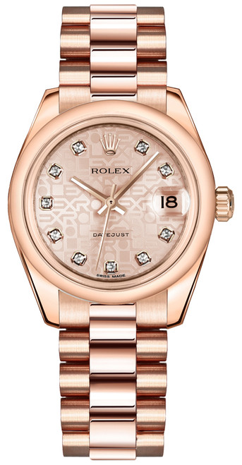 ROLEX Datejust 31 Pink Jubilee Design Dial Women'S Watch 178245F-0005 Image 1