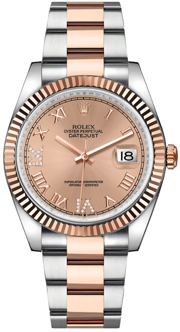 ROLEX Datejust 36 Rose Pink Dial Oyster Bracelet Women'S Watch 126231-0028 Image 1
