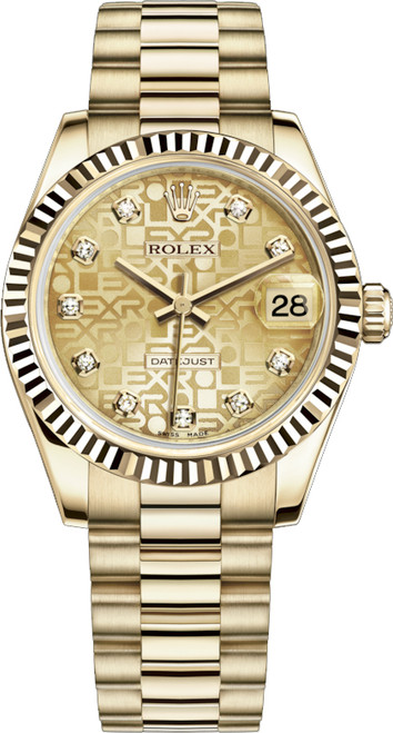 ROLEX Datejust 31 Elegant Automatic 18K Yellow Gold Watch 178278-0021 Image 1 ROLEX Datejust 31 Elegant Automatic 18K Yellow Gold Watch 178278-0021 Image 1
