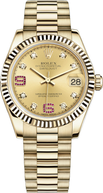 ROLEX Datejust 31 Solid Gold Watch 178278-0127 Image 1