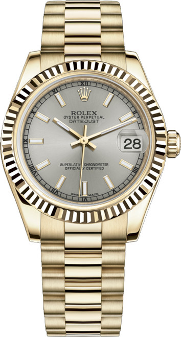 ROLEX Datejust 31 Yellow Gold Watch 178278-0028 Image 1
