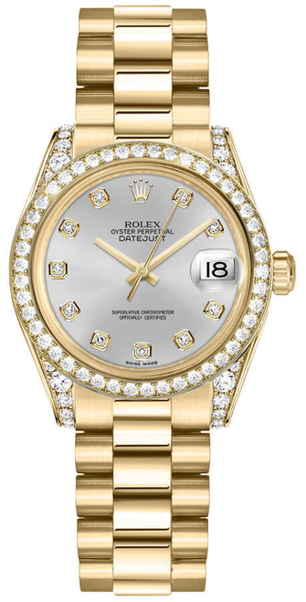 ROLEX Datejust 31 Gold Women'S Watch 178158-0024 Image 1