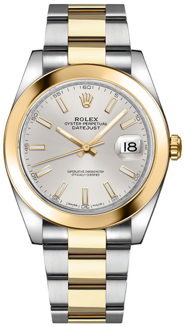 ROLEX Datejust 41 Silver Dial Oyster Bracelet Watch 126303-0001 Image 1 ROLEX Datejust 41 Silver Dial Oyster Bracelet Watch 126303-0001 Image 1