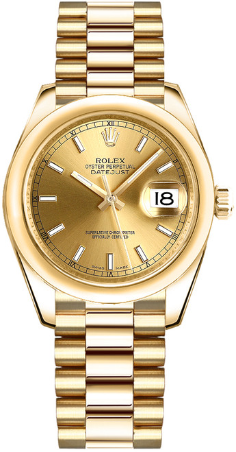 ROLEX Datejust 31 18K Yellow Gold Watch 178248-0048 Image 1