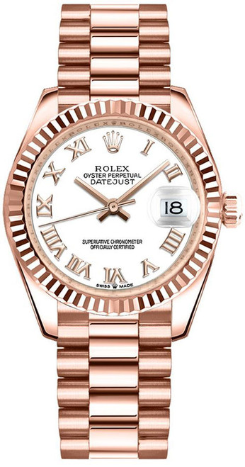 ROLEX Datejust 31 White Dial 18K Everose Gold Women'S Watch 278275-0019 Image 1
