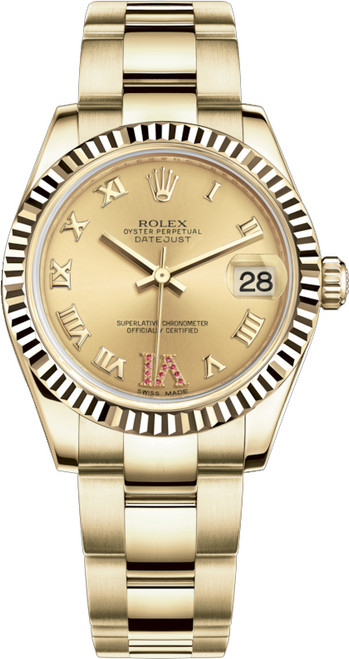 ROLEX Datejust 31 Solid Yellow Gold Women'S Watch 178278-0133 Image 1