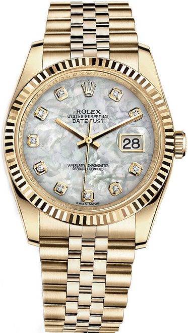 ROLEX Datejust 36 Solid 18K Yellow Gold Watch 116238-0062 Image 1