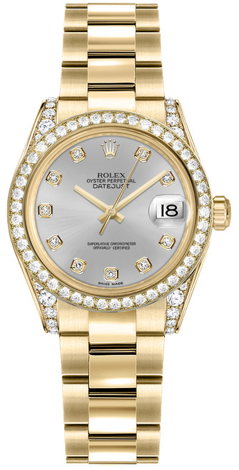ROLEX Datejust 31 Silver Dial Gold Women'S Watch 178158-0078 Image 1