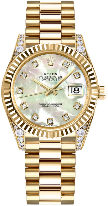 ROLEX Datejust 31 Solid 18K Gold Watch 178238 Image 1