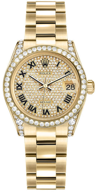 ROLEX Datejust 31 Diamond Swiss Women'S Watch 178158-0084 Image 1