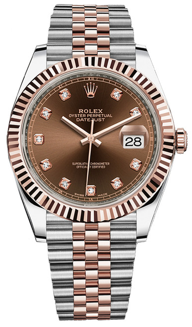 ROLEX Datejust 41 Diamond Dial Men'S Watch 126331 Image 1