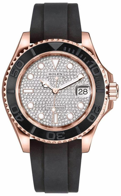 ROLEX Yacht-Master 37 Diamond Paved Dial Unisex Watch 268655-0019 Image 1