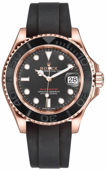 ROLEX Yacht-Master 37 18K Everose Gold Unisex Luxury Watch 268655-0017 Image 1