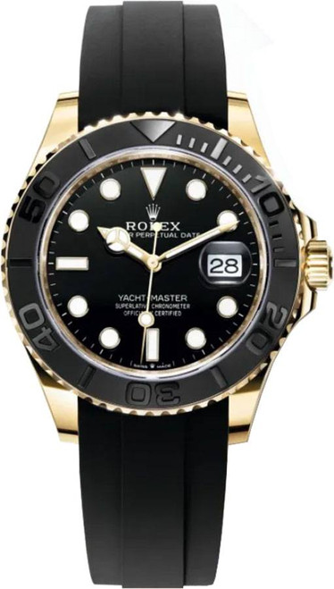 ROLEX Yacht-Master 42 Yellow Gold Black Dial Men'S Watch 226658-0001 Image 1