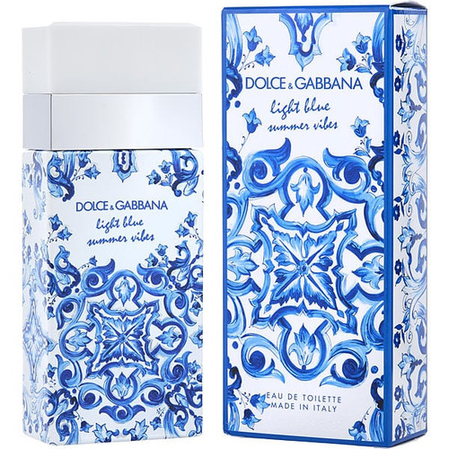 DOLCE & GABBANA D & G Light Blue Summer Vibes Eau De Toilette Spray 3.3 Oz Image 1 DOLCE & GABBANA D & G Light Blue Summer Vibes Eau De Toilette Spray 3.3 Oz Image 1