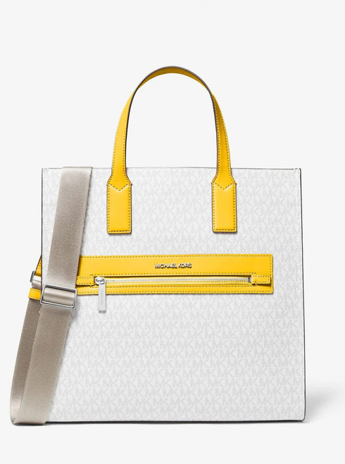 MICHAEL KORS  Kenly Large Signature Logo Tape Tote Bag