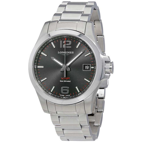 LONGINES   Conquest V.H.P. Perpetual Black Dial Men's Watch