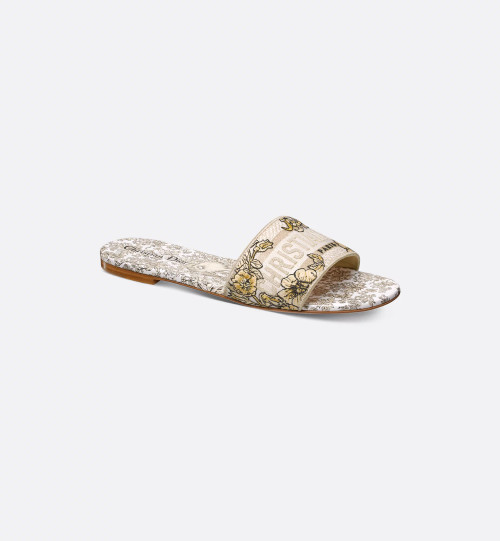 DIOR Dway Heeled Mule - Golden