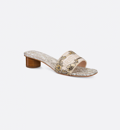 DIOR Dway Heeled Mule - Golden