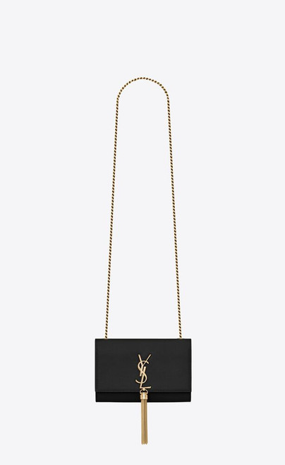 Saint Laurent Kate Metallic YSL Tassel Shoulder Bag