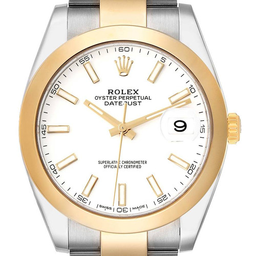 ROLEX Datejust 41 Steel Yellow Gold Domed Bezel Mens Watch 126303 Image 1 ROLEX Datejust 41 Steel Yellow Gold Domed Bezel Mens Watch 126303 Image 1