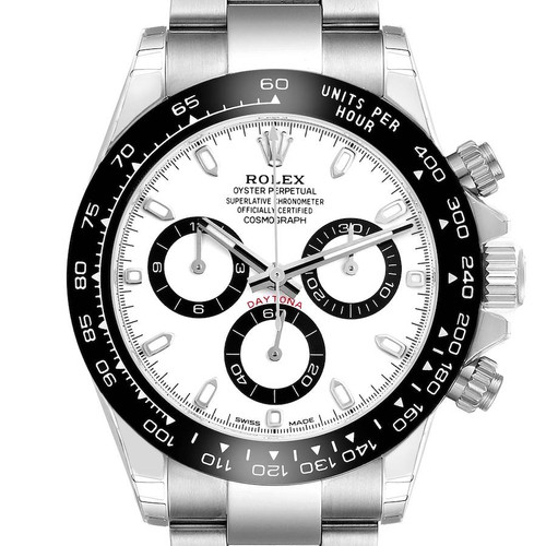ROLEX Daytona Ceramic Bezel White Panda Dial Steel Mens Watch 116500 Image 1