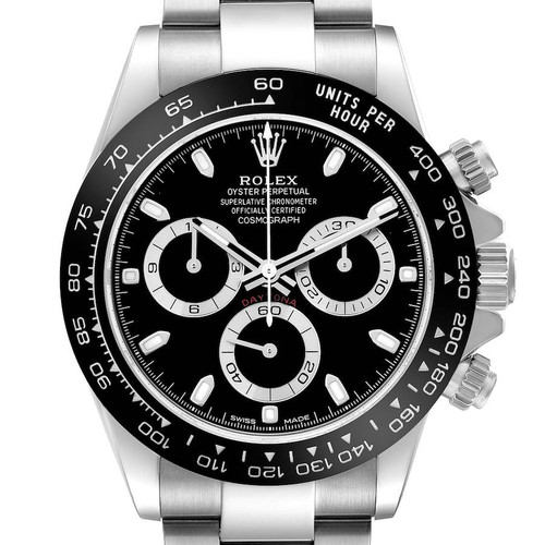 ROLEX Daytona Black Dial Steel Mens Watch 116500 Image 1