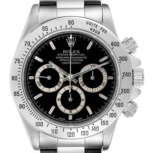 ROLEX Daytona Zenith Movement Black Dial Steel Mens Watch 16520 Image 1