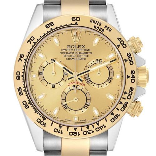ROLEX Daytona Champagne Dial Steel Yellow Gold Mens Watch 116503 Image 1