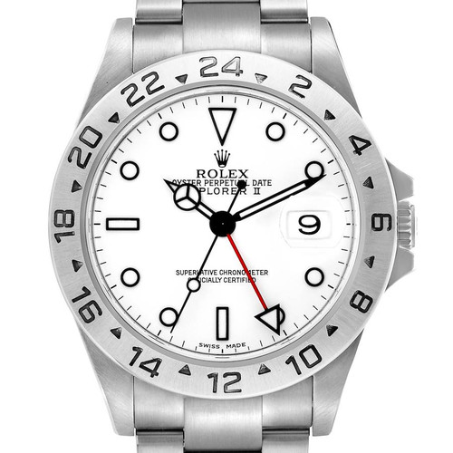 ROLEX Explorer Ii Polar White Dial Steel Mens Watch 16570 Image 1