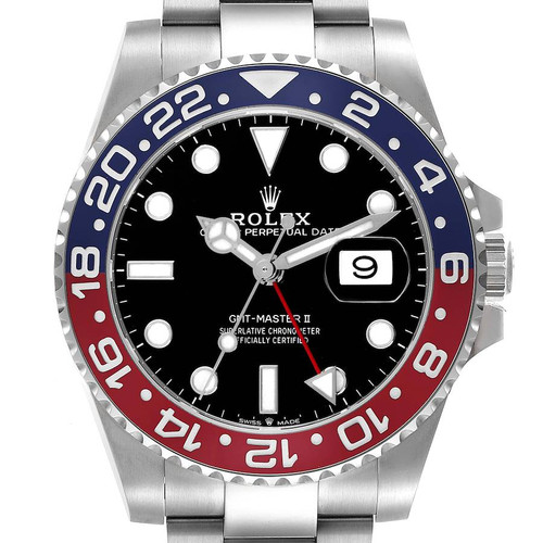 ROLEX Gmt Master Ii Blue Red Pepsi Bezel Steel Mens Watch 126710 Image 1