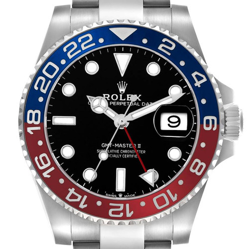 ROLEX Gmt Master Ii Blue Red Pepsi Bezel Steel Mens Watch 126710 Image 1