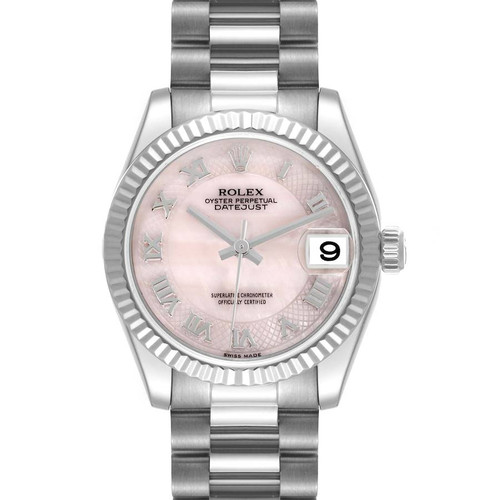 ROLEX President Midsize White Gold Mother Of Pearl Dial Ladies Watch 178279 Image 1