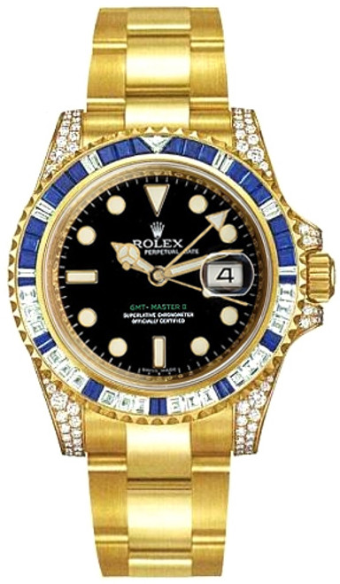 ROLEX Gmt-Master Ii Solid Gold Men'S Watch 116758Sa Image 1