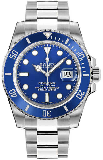 ROLEX Submariner Date White Gold Men'S Watch 116619Lb-0001 Image 1