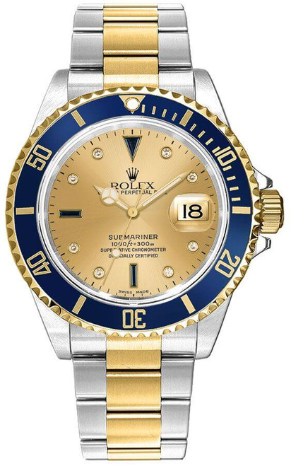 ROLEX Submariner Date Serti Dial Men'S Watch 16613 Image 1 ROLEX Submariner Date Serti Dial Men'S Watch 16613 Image 1