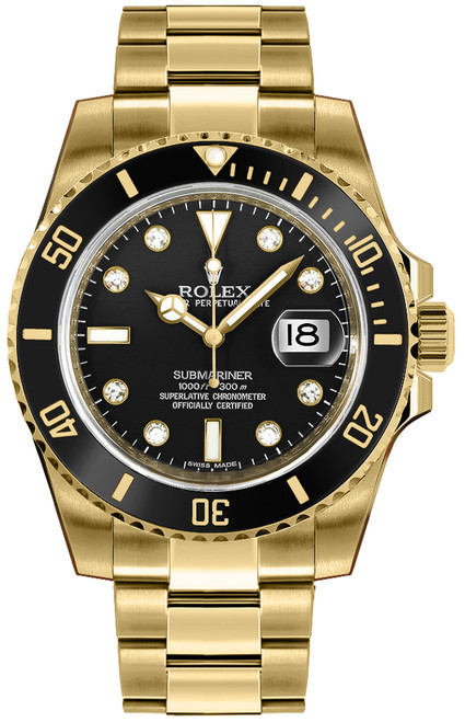 ROLEX Submariner Date Gold Watch 116618Ln Image 1