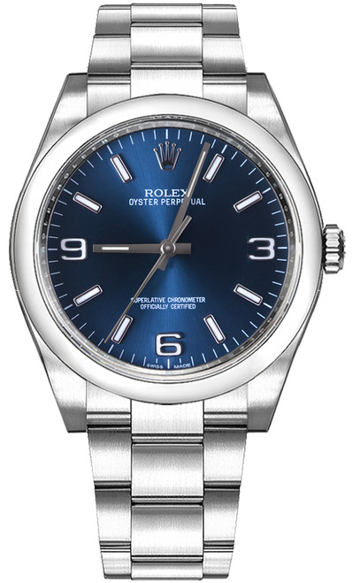 ROLEX Oyster Perpetual 36 Blue Dial Automatic Watch 116000-0002 Image 1