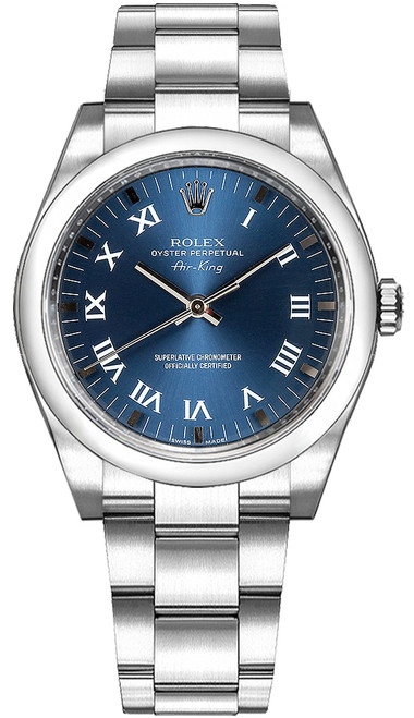 ROLEX Oyster Perpetual Air-King Blue Dial Watch 114200 Image 1