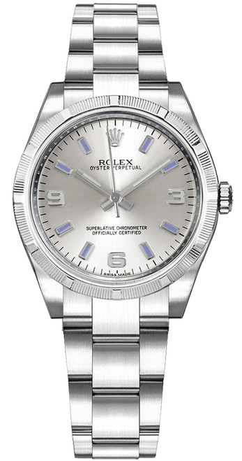 ROLEX Oyster Perpetual 31 Silver Dial Women'S Watch 177210 Image 1