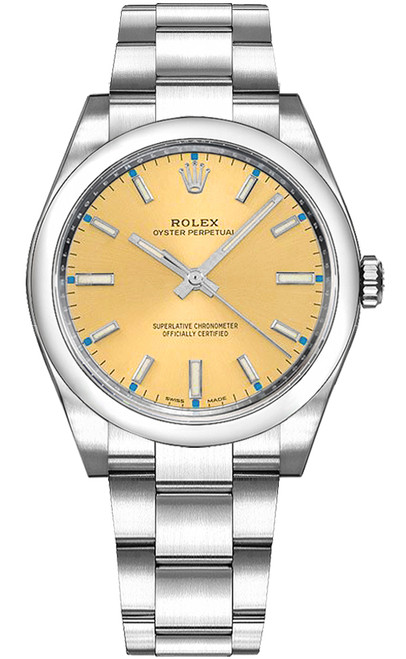 ROLEX Oyster Perpetual 34 Stainless Steel Women'S Watch 114200-0022 Image 1