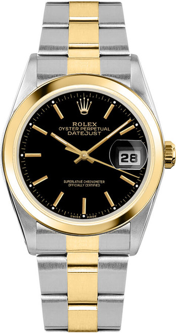 ROLEX Oyster Perpetual Date 34 Yellow Gold & Steel Women'S Watch 15203 Image 1