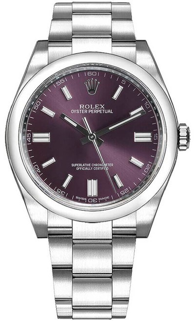 ROLEX Oyster Perpetual 36 Automatic Red Grape Dial Women'S Watch 116000-0010 Image 1
