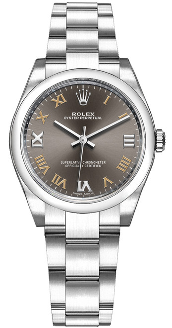 ROLEX Oyster Perpetual 31 Dark Grey Dial Women'S Watch 177200-0018 Image 1