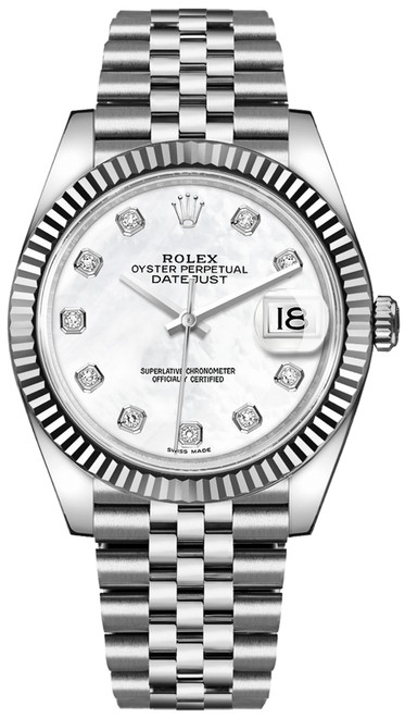 ROLEX Datejust 41 Diamond Mother Of Pearl Men
S Watch 126334-0020 Image 1