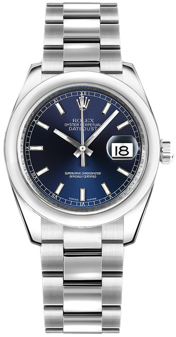 ROLEX Datejust 31 Blue Dial Steel Oyster Bracelet Women'S Watch 178240 Image 1