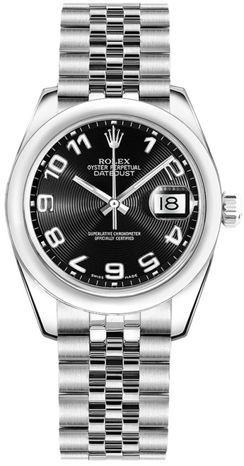 ROLEX Datejust 31 Concentric Circle Black Dial Watch 178240-0019 Image 1