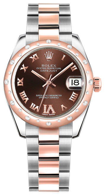 ROLEX Datejust 31 Stainless Steel & Rose Gold Ladies Watch 178341-0010 Image 1